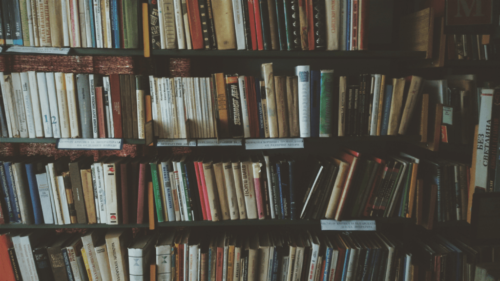 a stack of books