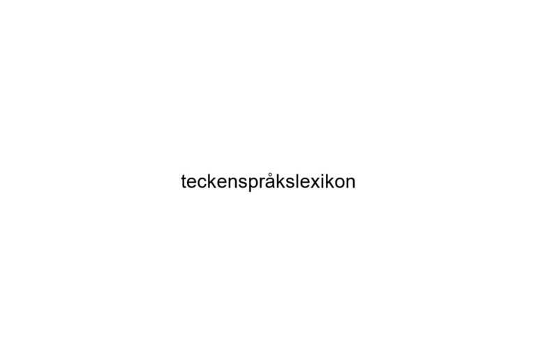 teckensprkslexikon