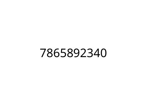 7865892340