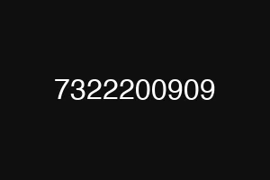 7322200909