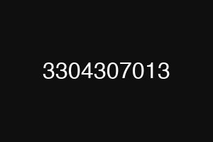 3304307013
