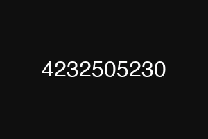 4232505230