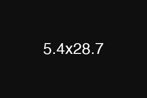 5.4x28.7